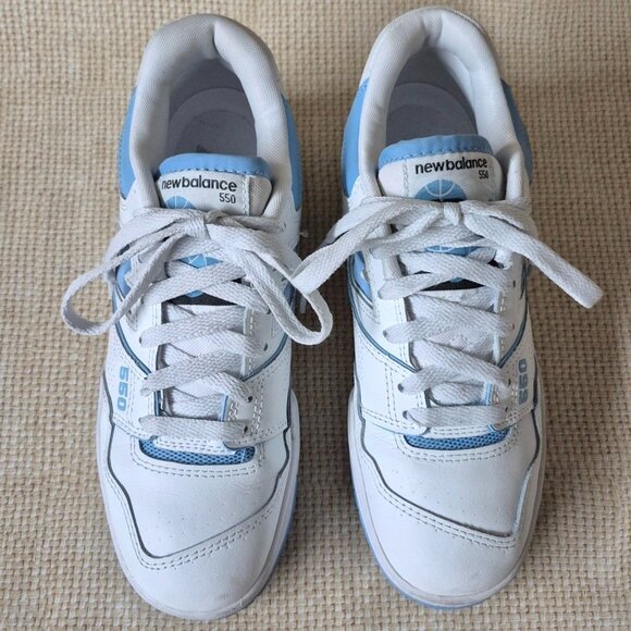 NEW New Balance 550 White University Blue Men's 6 Tennis Shoes Sneakers CLEAN - Picture 2 of 12